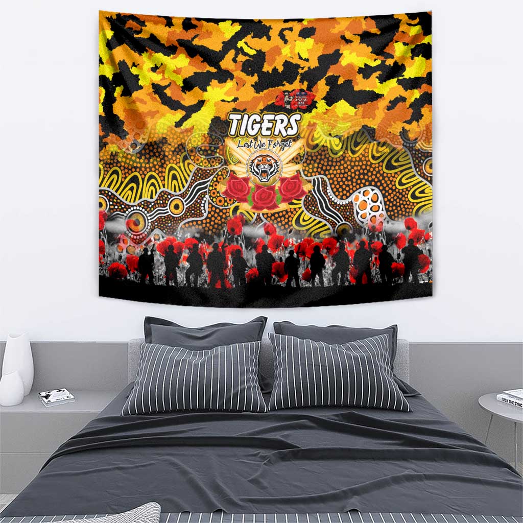 Tigers ANZAC Day Tapestry Australian Army - Lest We Forget