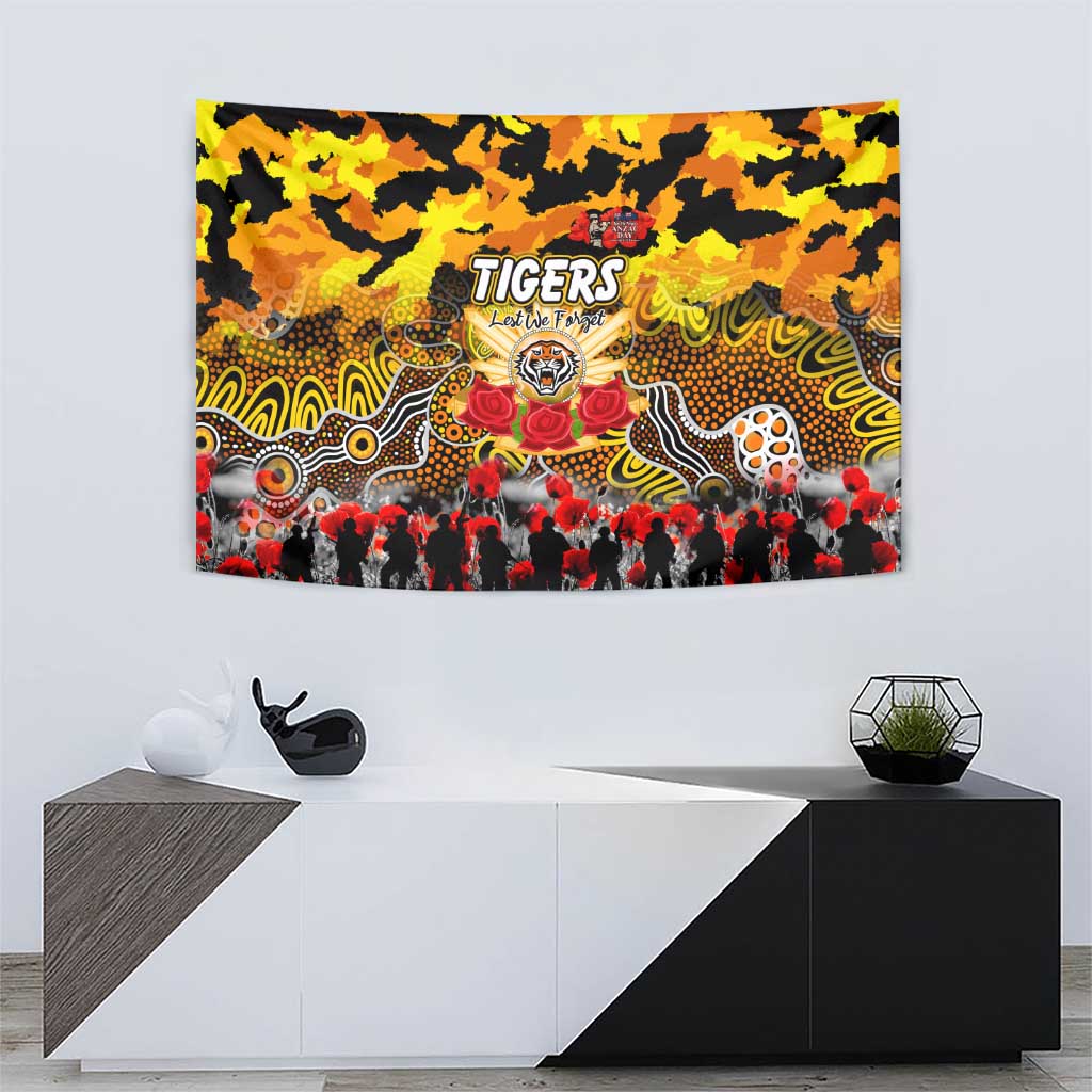 Tigers ANZAC Day Tapestry Australian Army - Lest We Forget