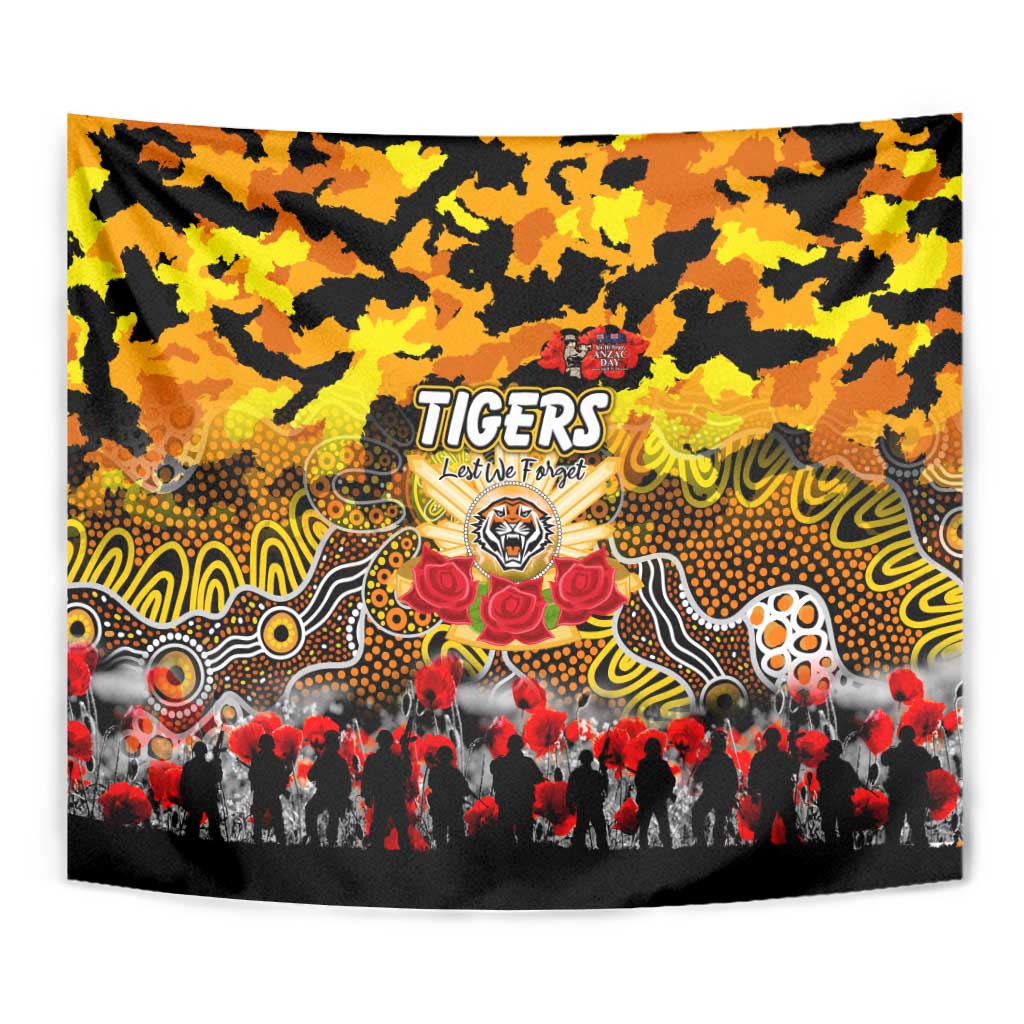 Tigers ANZAC Day Tapestry Australian Army - Lest We Forget