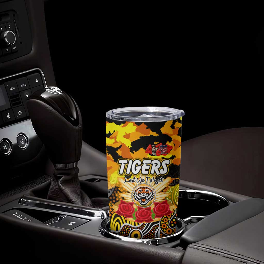 Personalized Tigers ANZAC Day Tumbler Cup Australian Army - Lest We Forget