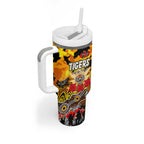 Personalized Tigers ANZAC Day Tumbler With Handle Australian Army - Lest We Forget