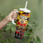 Personalized Tigers ANZAC Day Tumbler With Handle Australian Army - Lest We Forget