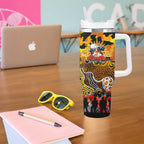 Personalized Tigers ANZAC Day Tumbler With Handle Australian Army - Lest We Forget