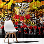 Tigers ANZAC Day Window Curtain Australian Army - Lest We Forget