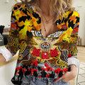 Personalized Tigers ANZAC Day Women Casual Shirt Australian Army - Lest We Forget
