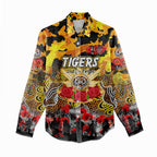 Personalized Tigers ANZAC Day Women Casual Shirt Australian Army - Lest We Forget