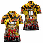 Personalized Tigers ANZAC Day Women Polo Shirt Australian Army - Lest We Forget