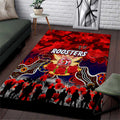 Roosters ANZAC Day Area Rug Australian Army - Lest We Forget