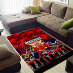 Roosters ANZAC Day Area Rug Australian Army - Lest We Forget