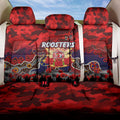 Roosters ANZAC Day Back Car Seat Cover Australian Army - Lest We Forget