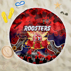 Roosters ANZAC Day Beach Blanket Australian Army - Lest We Forget