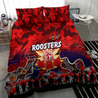 Roosters ANZAC Day Bedding Set Australian Army - Lest We Forget