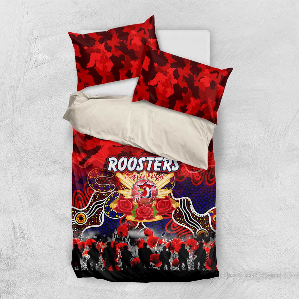 Roosters ANZAC Day Bedding Set Australian Army - Lest We Forget