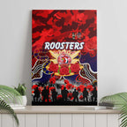 Roosters ANZAC Day Canvas Wall Art Australian Army - Lest We Forget