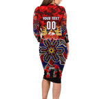 Personalized Roosters ANZAC Day Family Matching Long Sleeve Bodycon Dress and Hawaiian Shirt Australian Army - Lest We Forget