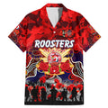 Personalized Roosters ANZAC Day Family Matching Mermaid Dress and Hawaiian Shirt Australian Army - Lest We Forget