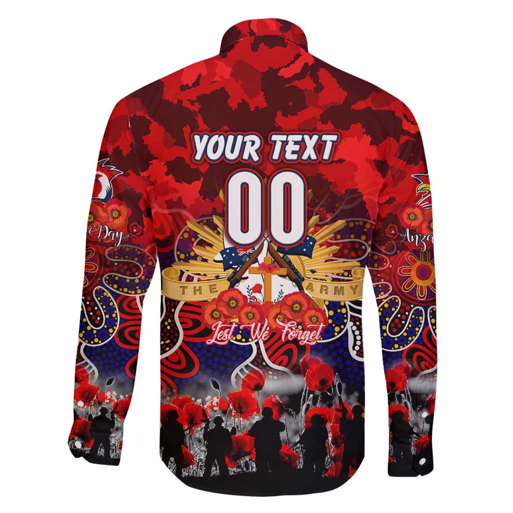 Personalized Roosters ANZAC Day Family Matching Off Shoulder Short Dress and Hawaiian Shirt Australian Army - Lest We Forget