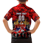 Personalized Roosters ANZAC Day Hawaiian Shirt Australian Army - Lest We Forget