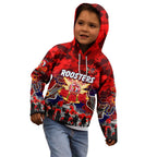 Personalized Roosters ANZAC Day Kid Hoodie Australian Army - Lest We Forget