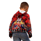Personalized Roosters ANZAC Day Kid Hoodie Australian Army - Lest We Forget