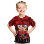 Personalized Roosters ANZAC Day Kid T Shirt Australian Army - Lest We Forget