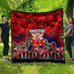 Roosters ANZAC Day Quilt Australian Army - Lest We Forget