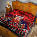 Roosters ANZAC Day Quilt Australian Army - Lest We Forget