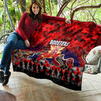 Roosters ANZAC Day Quilt Australian Army - Lest We Forget