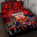 Roosters ANZAC Day Quilt Bed Set Australian Army - Lest We Forget