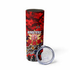 Personalized Roosters ANZAC Day Skinny Tumbler Australian Army - Lest We Forget