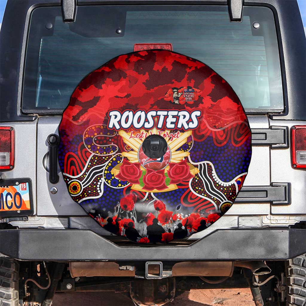 Roosters ANZAC Day Spare Tire Cover Australian Army - Lest We Forget