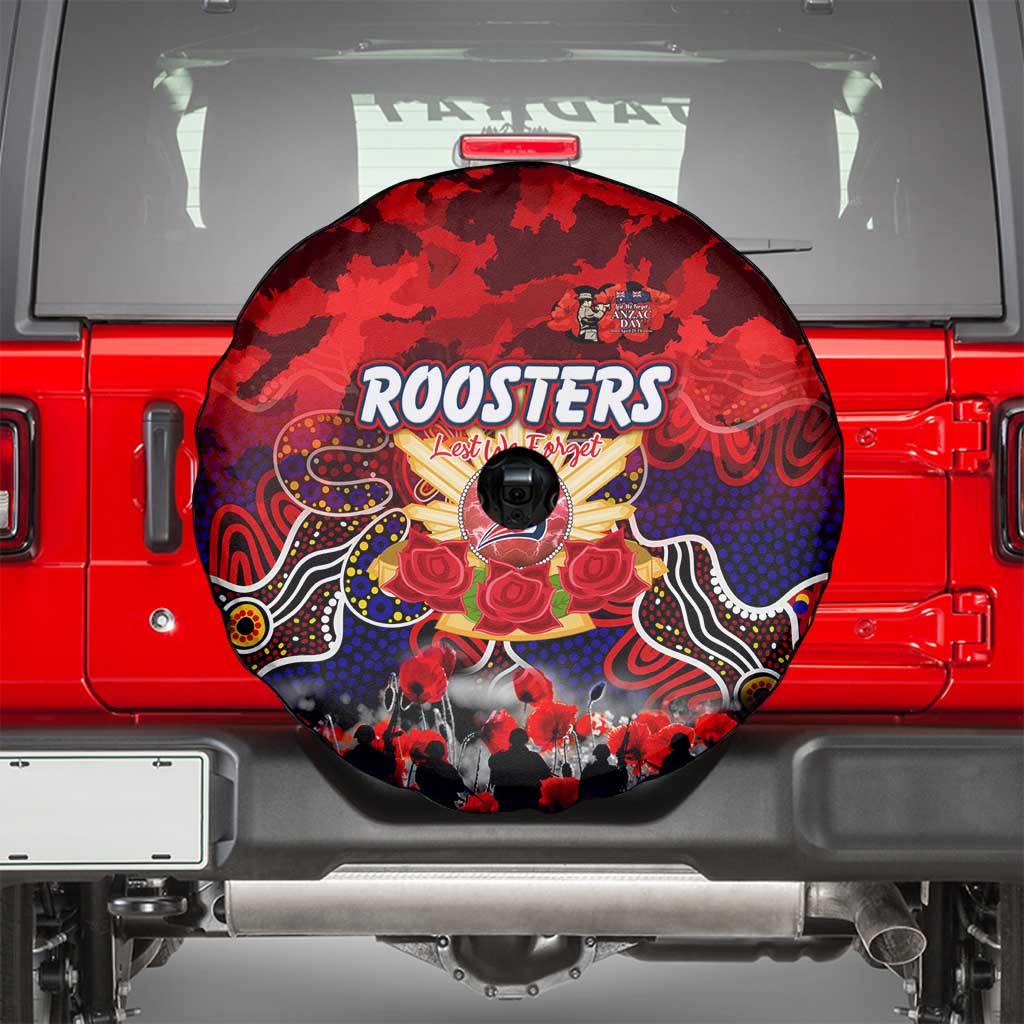 Roosters ANZAC Day Spare Tire Cover Australian Army - Lest We Forget