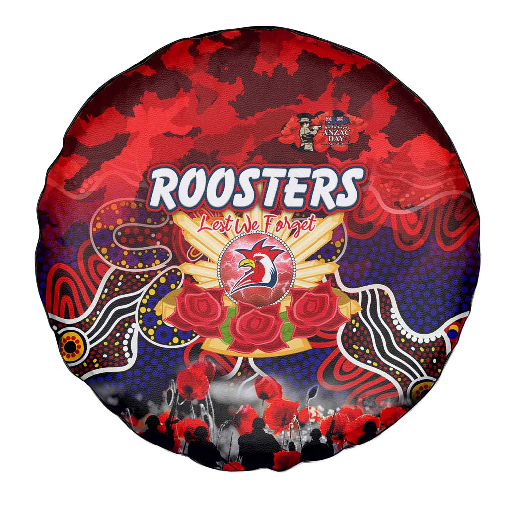 Roosters ANZAC Day Spare Tire Cover Australian Army - Lest We Forget