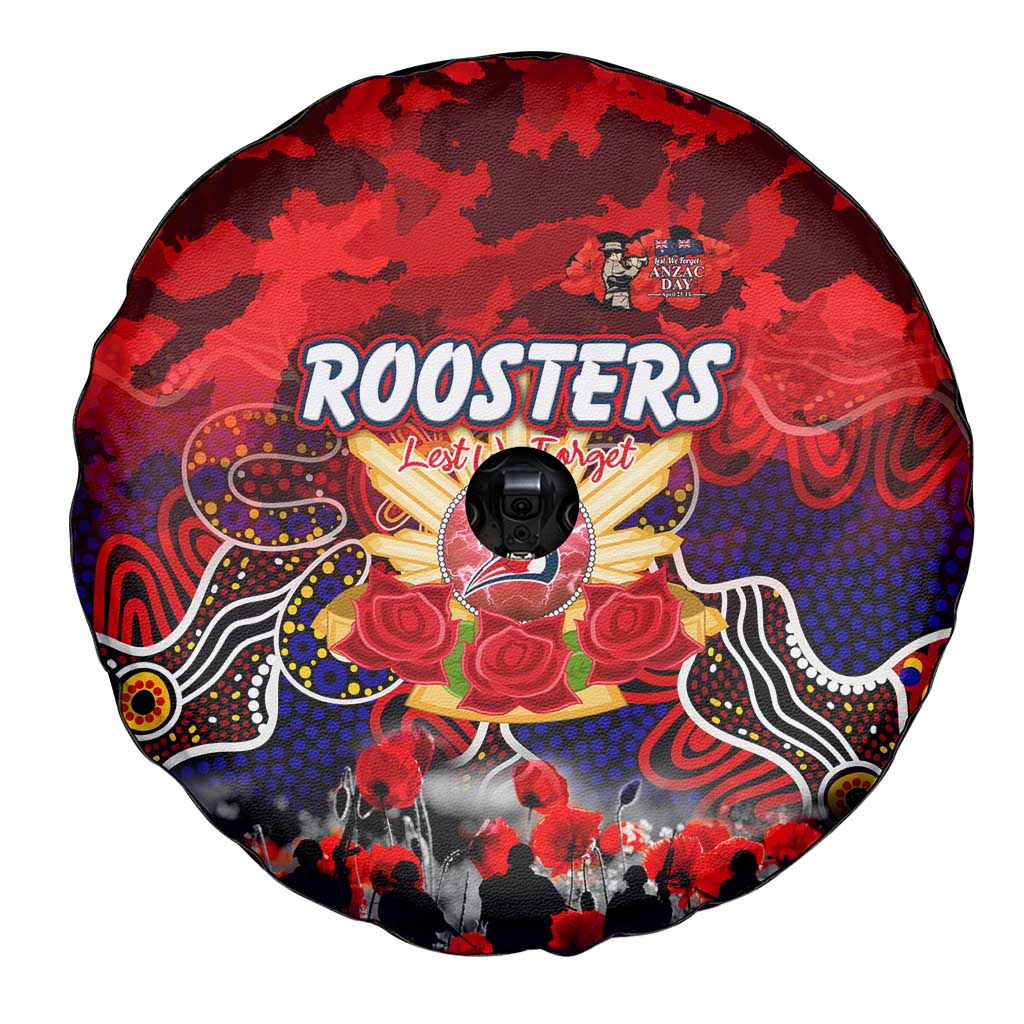 Roosters ANZAC Day Spare Tire Cover Australian Army - Lest We Forget