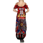 Personalized Roosters ANZAC Day Summer Maxi Dress Australian Army - Lest We Forget