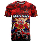 Personalized Roosters ANZAC Day T Shirt Australian Army - Lest We Forget