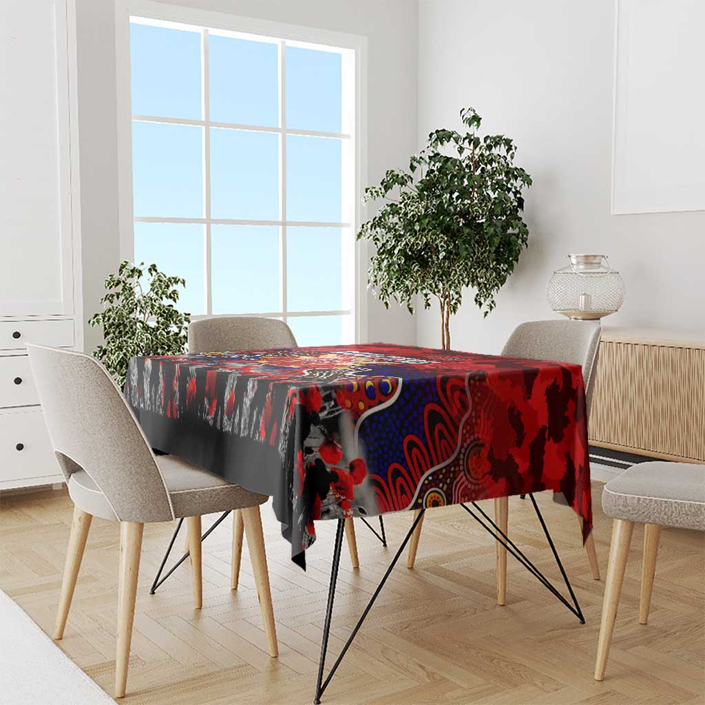 Roosters ANZAC Day Tablecloth Australian Army - Lest We Forget