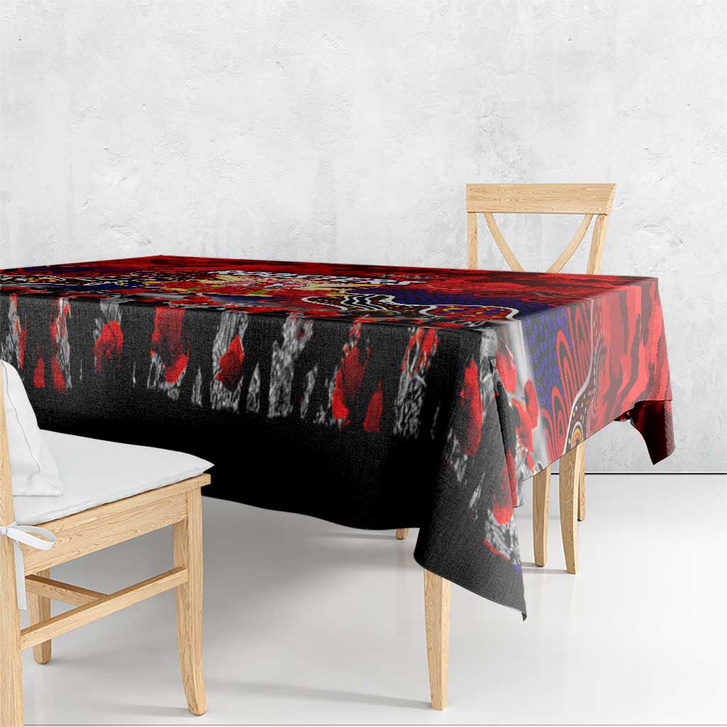 Roosters ANZAC Day Tablecloth Australian Army - Lest We Forget