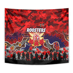 Roosters ANZAC Day Tapestry Australian Army - Lest We Forget