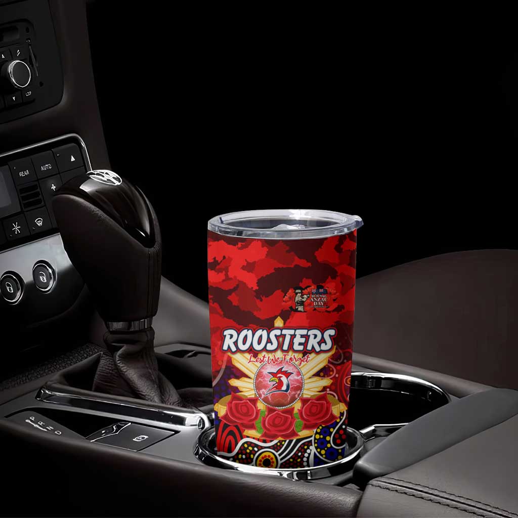 Personalized Roosters ANZAC Day Tumbler Cup Australian Army - Lest We Forget