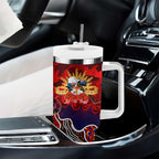 Personalized Roosters ANZAC Day Tumbler With Handle Australian Army - Lest We Forget