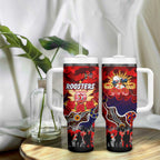 Personalized Roosters ANZAC Day Tumbler With Handle Australian Army - Lest We Forget