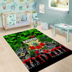 Raiders ANZAC Day Area Rug Australian Army - Lest We Forget