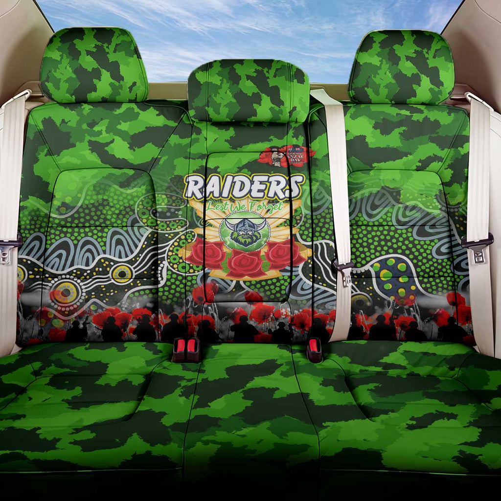 Raiders ANZAC Day Back Car Seat Cover Australian Army - Lest We Forget