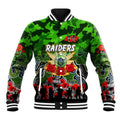 Personalized Raiders ANZAC Day Baseball Jacket Australian Army - Lest We Forget