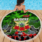Raiders ANZAC Day Beach Blanket Australian Army - Lest We Forget