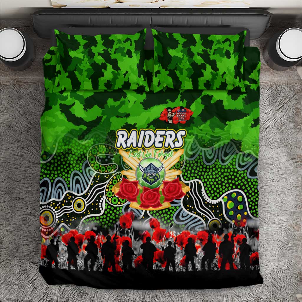 Raiders ANZAC Day Bedding Set Australian Army - Lest We Forget