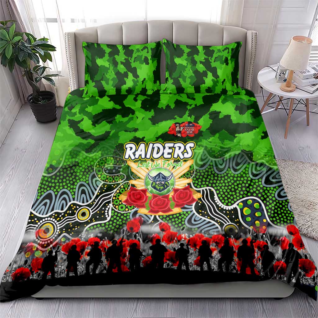 Raiders ANZAC Day Bedding Set Australian Army - Lest We Forget