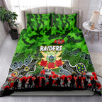 Raiders ANZAC Day Bedding Set Australian Army - Lest We Forget