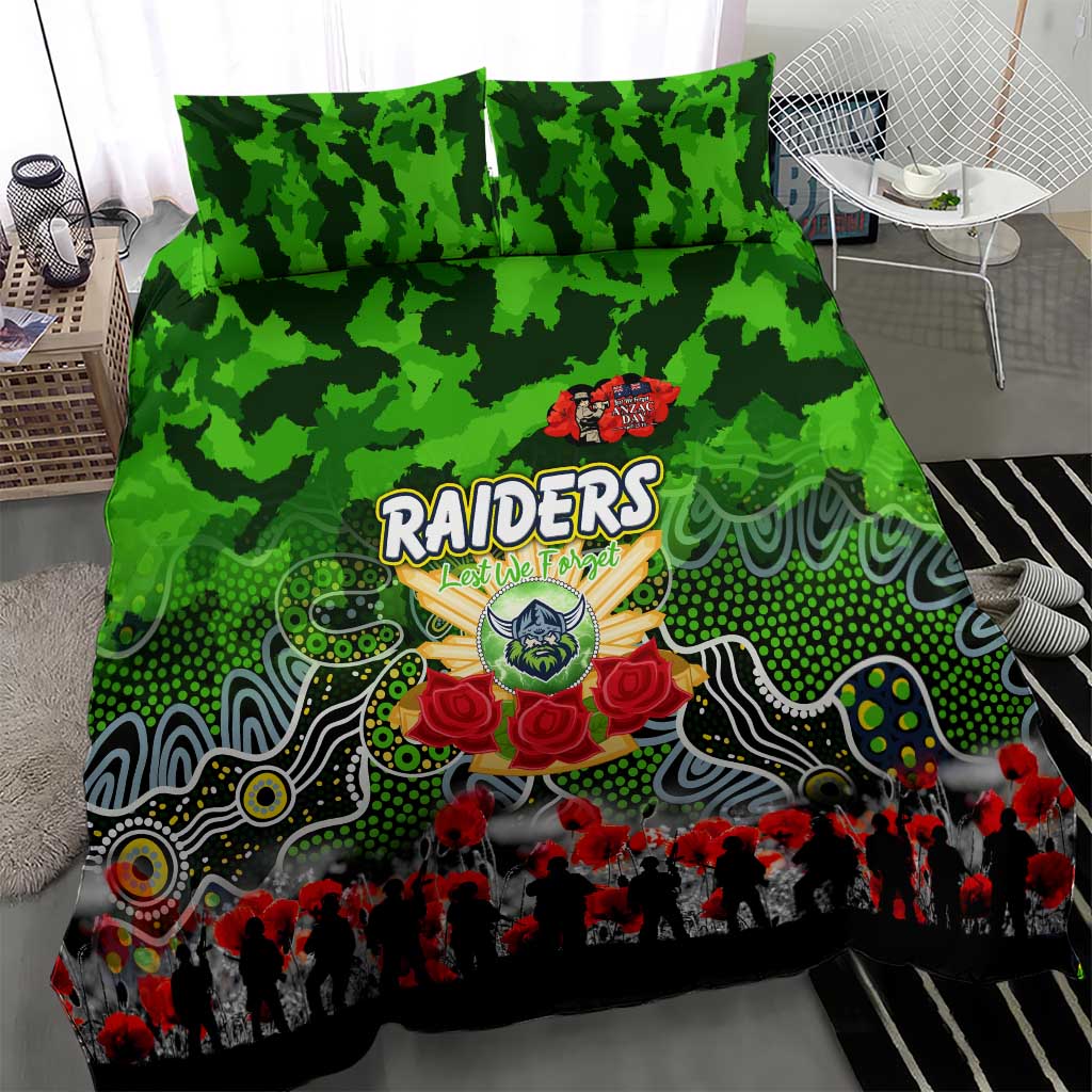 Raiders ANZAC Day Bedding Set Australian Army - Lest We Forget